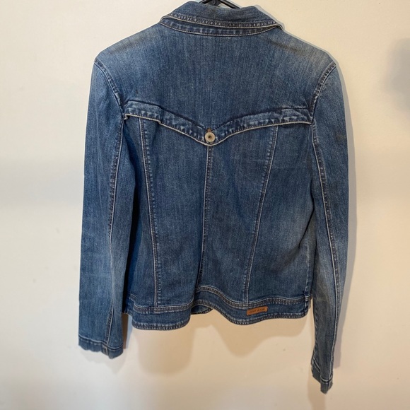 DKNY Denim Blazer Front Pockets, Brass Buttons - Picture 2 of 6